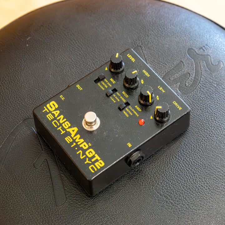 Tech 21 - Sans Amp GT2 Tube Amp Emulator Pedal w/ Tin Box  - Used