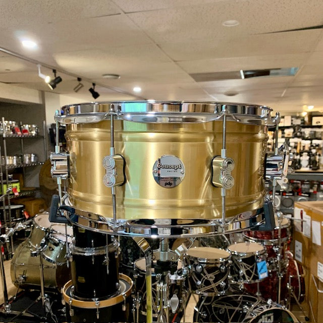 PDP PDSN6514NBBC Concept Series 6.5x14 1.2mm Snare Drum - Brass