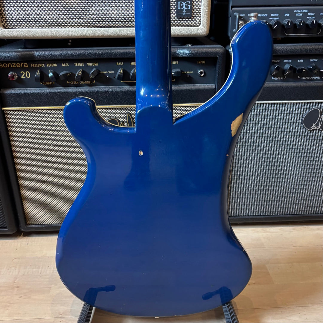 Rickenbacker 4001 Bass w/ Aftermarket HD Case ( Azure Glo Blue - 1977 ) - USED