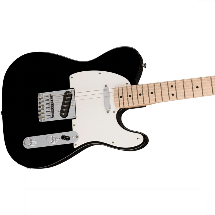 Squier Sonic Telecaster , Maple Fingerboard, White Pickguard - Black