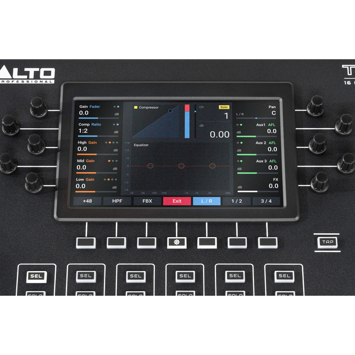 Alto Professional TMD16 16-channel Compact Mixer with Bluetooth