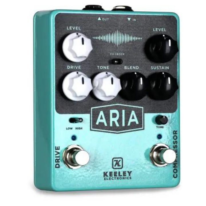 Keeley Aria Compressor and Overdrive Guitar Pedal