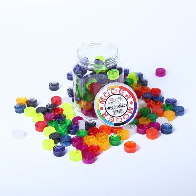 Mooer FT-JAR MOOER Candy Footswitch Topper,100pcs per Jar