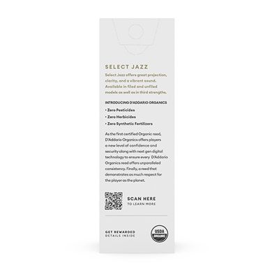D'Addario Woodwinds ORSF05BSX2H Select Jazz, Baritone Saxophone - Filed, 2H, Box Of 5