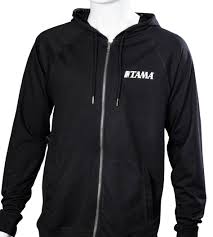 Tama TAMH02L- Tama Printed Logo Lightweight Zip-Up Hoodie (L)