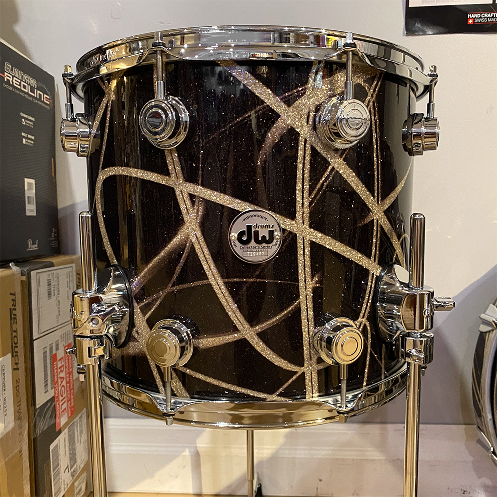 DW DRX11214TTCLC078- DW SSC Collector's Series 14 x 12 Floor Tom W/Legs, Smoke Glass Contrail