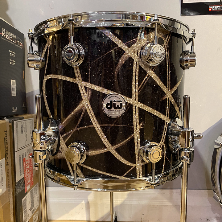 DW DRX11214TTCLC078- DW SSC Collector's Series 14 x 12 Floor Tom W/Legs, Smoke Glass Contrail