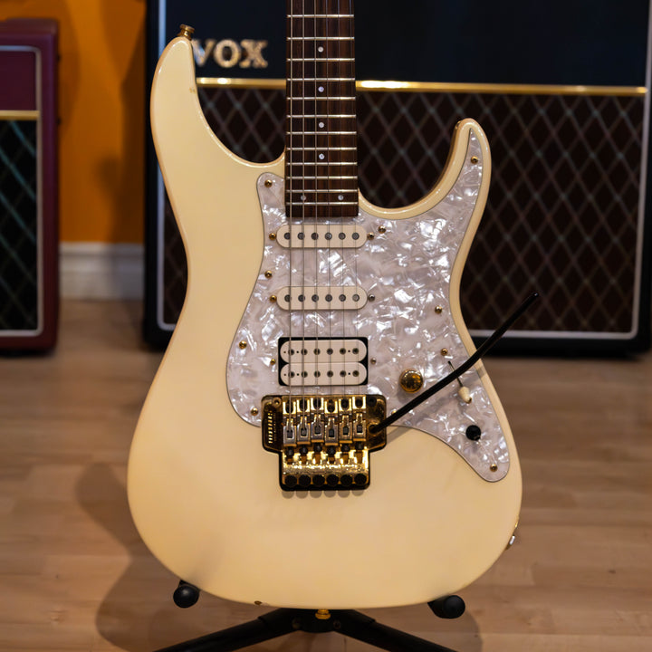 Fernandes - LA55-KK "Ken Kitamura" Signature HSS -Reverse HS "Arctic White"  (No Case or Bag) - MIJ - 1990's
