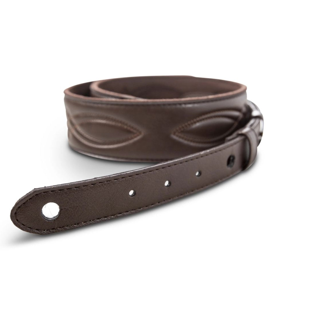 Taylor Guitars 2'' Vegan Leather Strap with Stitching - Chocolate Brown