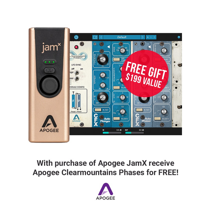 Apogee Electronics JAM X Instrument Interface for Mac, Windows, and iOS