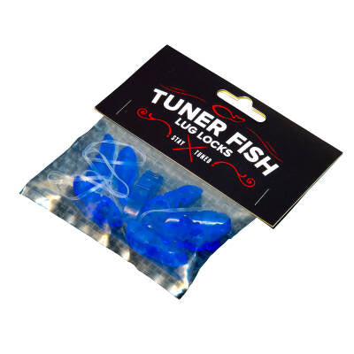 TFBL8- Tuner Fish Lug Locks- Blue 8 Pack