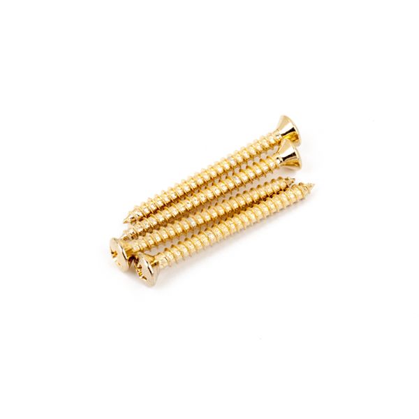 Fender Neck Mounting Screws (4) - Gold