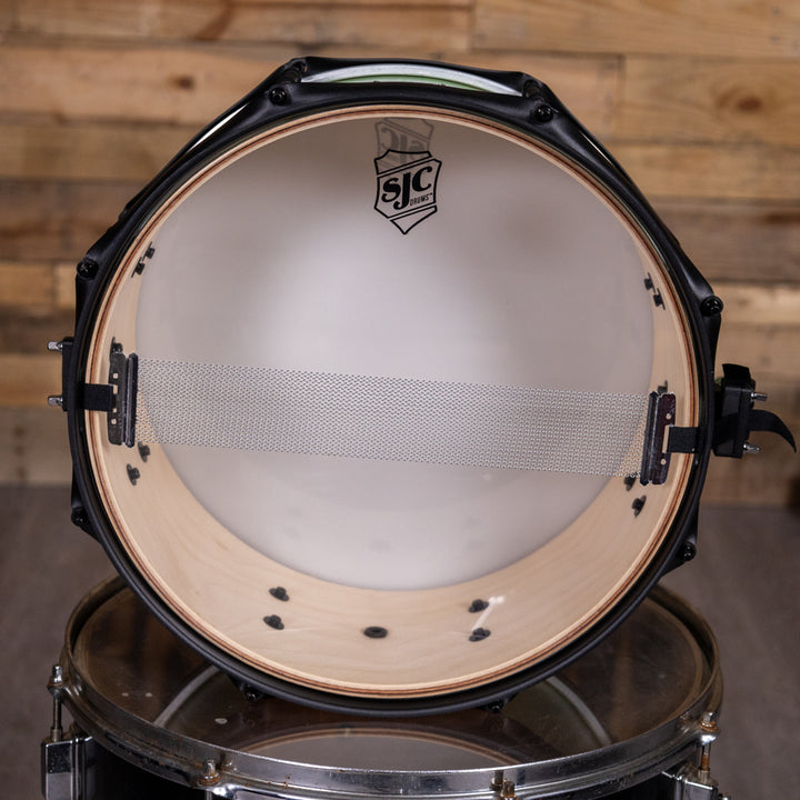 SJC Drums PFS6514FBCMWBJ Pathfinder Snare Drum 6.5x14 - Cosmic Mint, Black HW