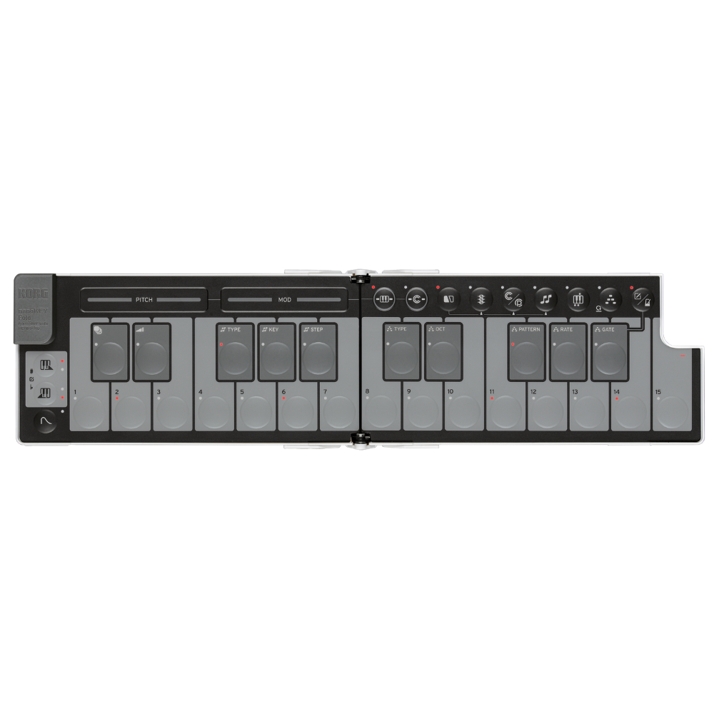 Korg NANOKEYFDWH Foldable pocket size MIDI Keyboard - White