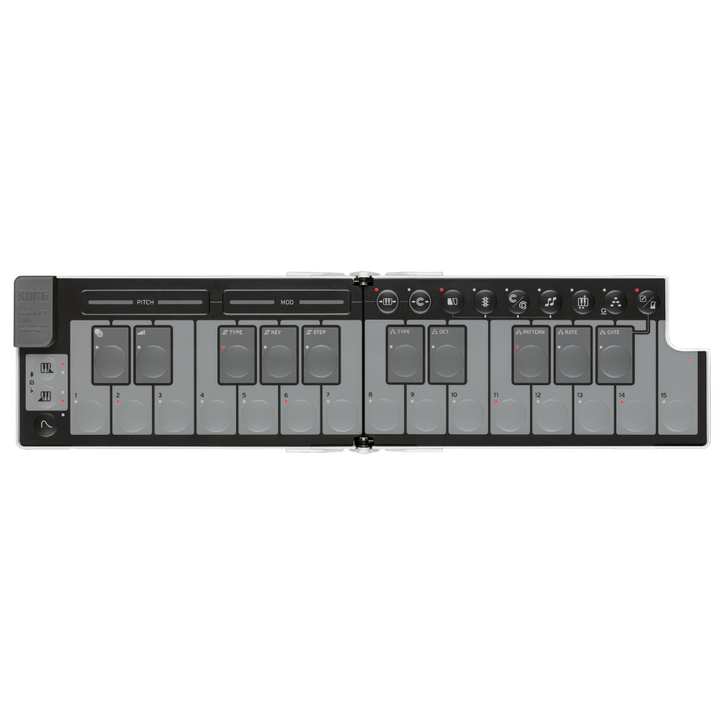 Korg NANOKEYFDWH Foldable pocket size MIDI Keyboard - White