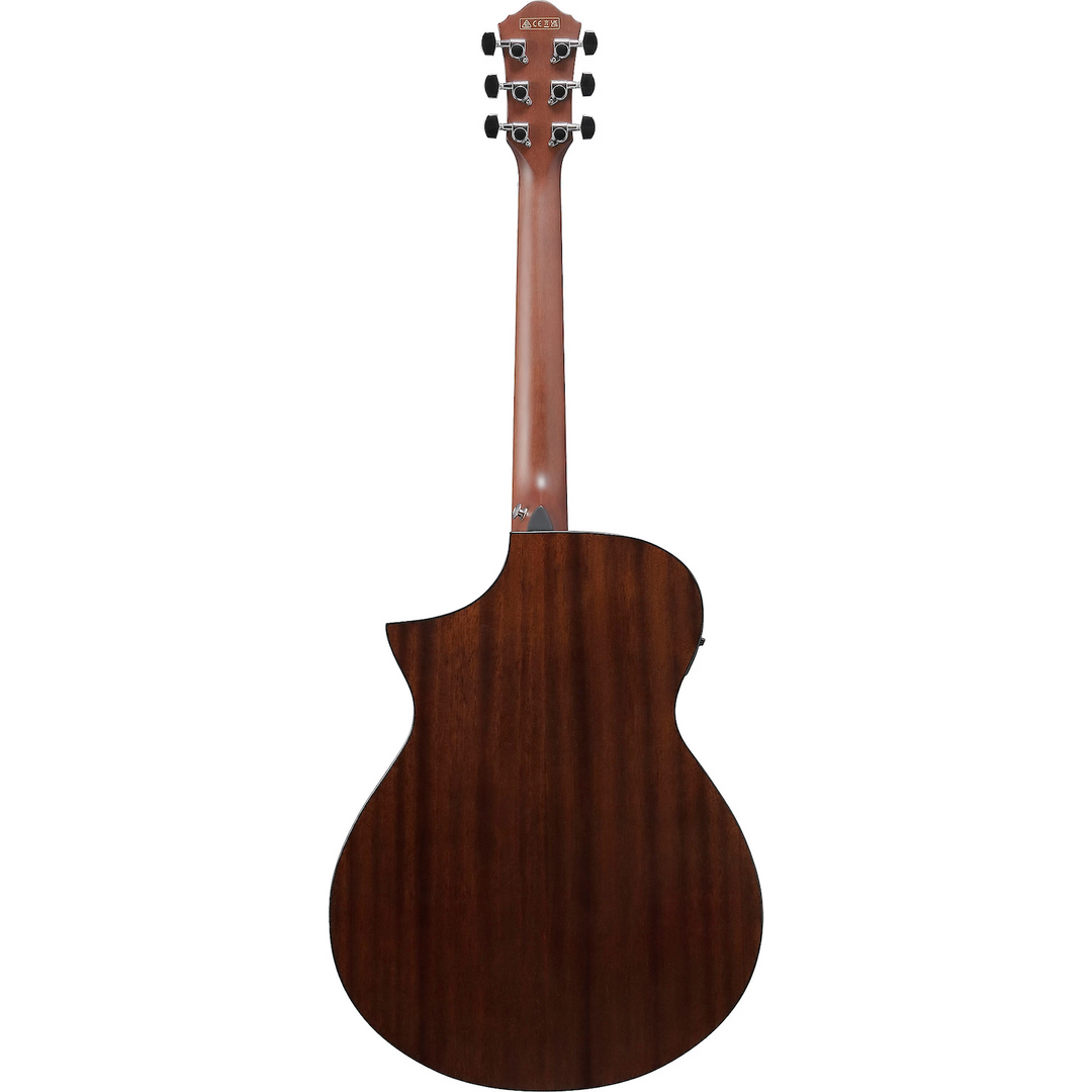 Ibanez AEWC16QATEH AEWC Acoustic-Electric Guitar Transparent Emerald Burst High Gloss