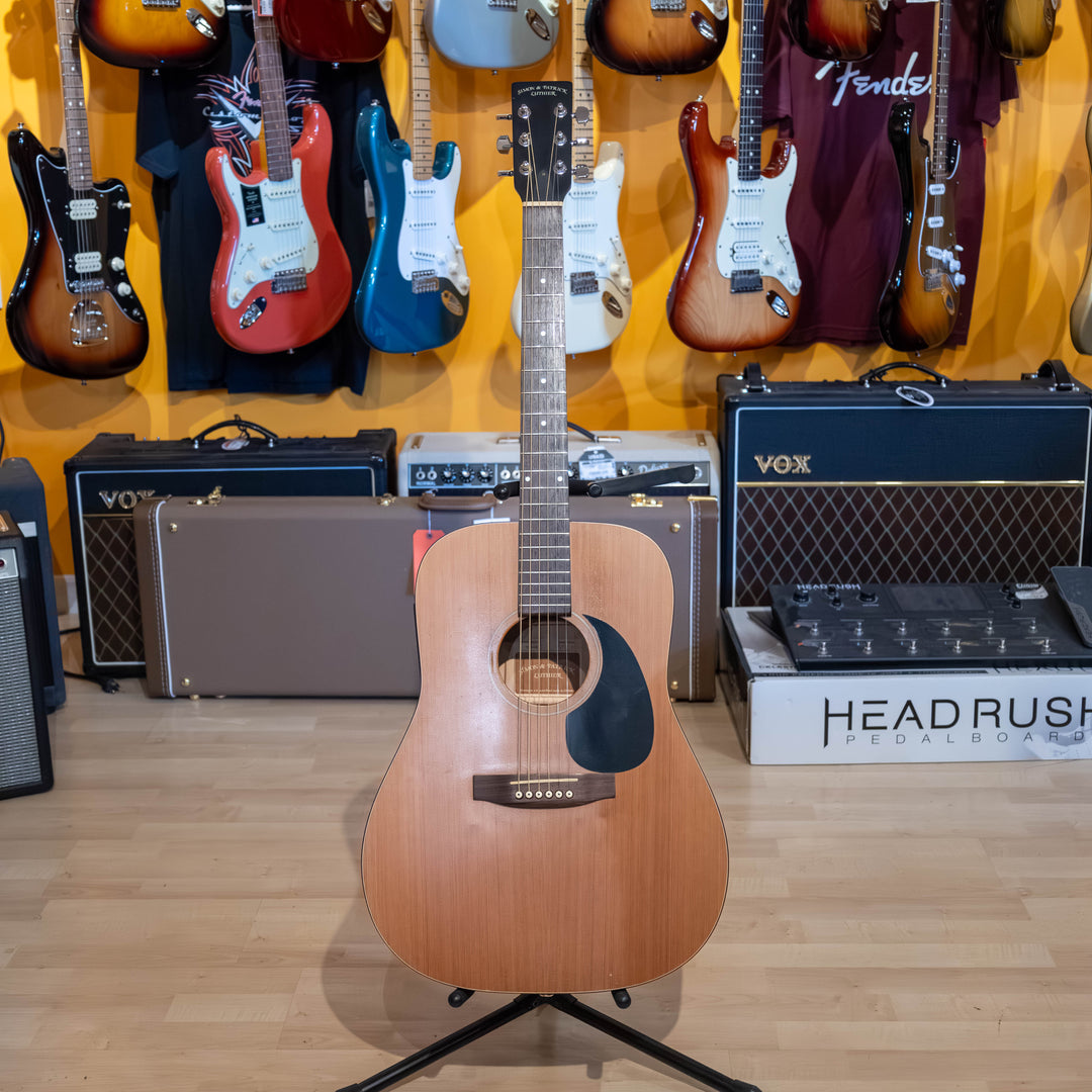 Simon & Patrick - 6 Cedar Dreadnaught Acoustic - Electric  w/ Hard Shell Case - (1995) - USED