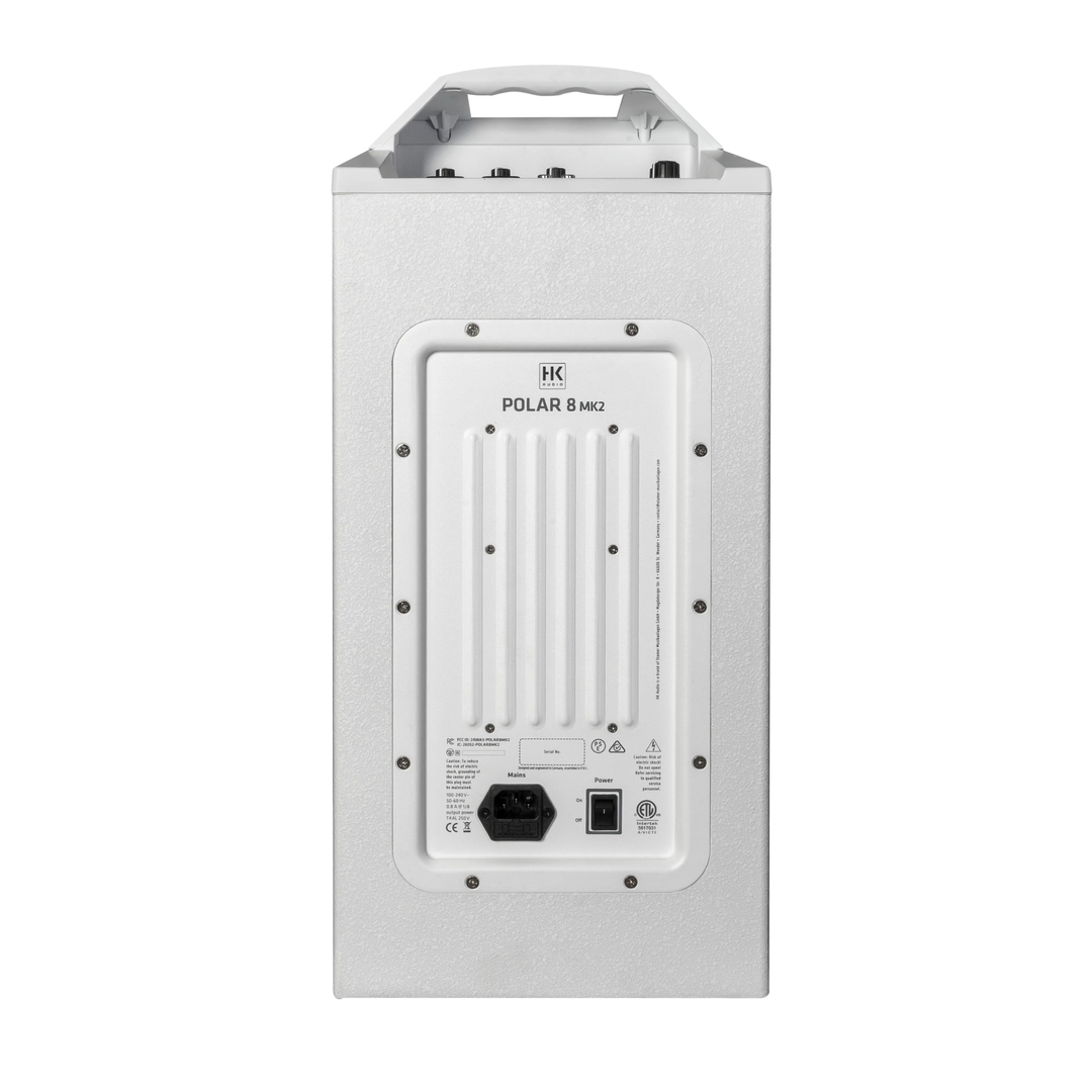 HK Audio HK-POLAR-12-MKII-WHT 2000W Active Column Loudspeaker System (White)