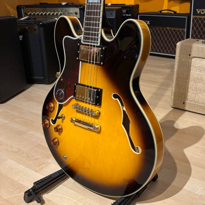 Epiphone - Sheraton II VS Left Handed - Vintage Sunburst  (No Case Or Bag - 2008)  - USED
