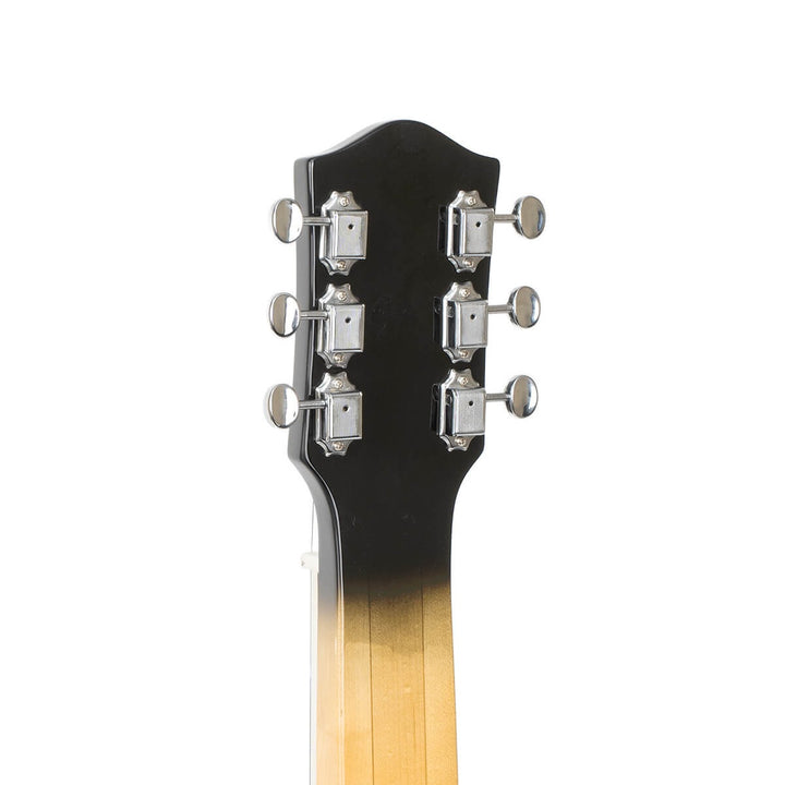 The Gold Tone LS-6 evokes the Oahu Tonemaster, one of the most revered lap steels of the 1950s. Our version is so close to the original that owners of Oahu instruments buy LS-6 pickups and hardware from us for use in the restoration of their prized guitars. The LS-6 is set up for open D tuning (DADF#AD) but other tunings can be accommodated by installing strings that are gauged for those tunings.