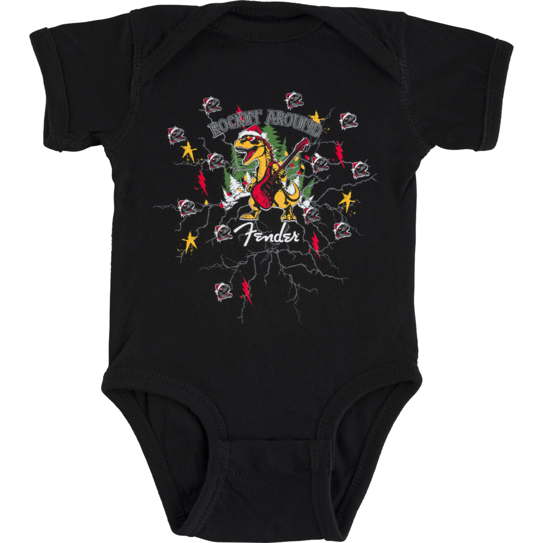 Fender 2025 Christmas Dinosaur Baby Bodysuit -  0-3 Months