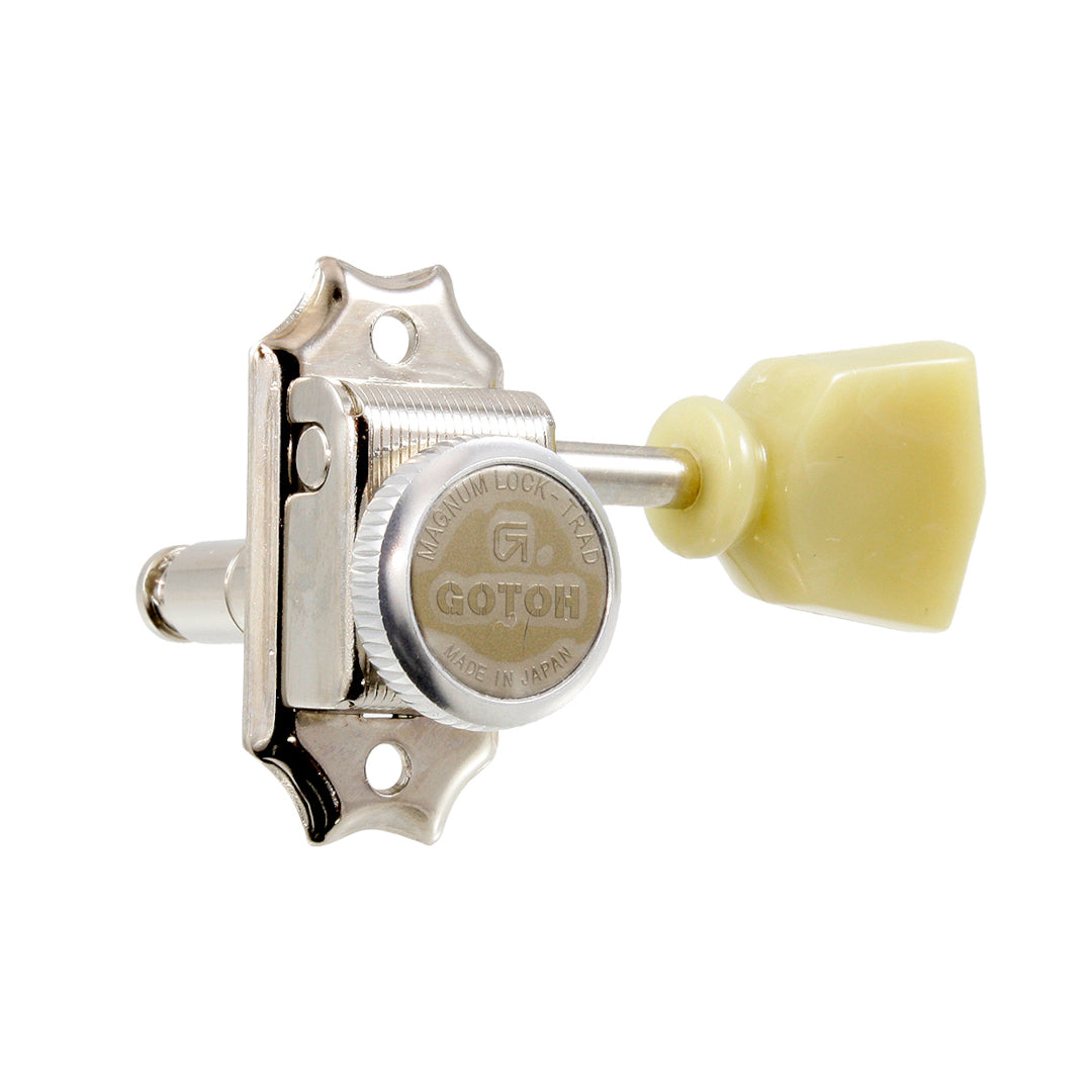Allparts TK-0736 Gotoh SD90-MGT 3x3 Locking Tuners with Keystone Buttons Nickel