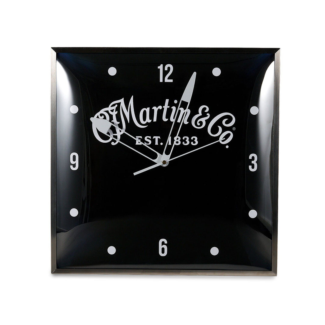 Martin 18N0420 Black Silhouette with White Script Logo – LED Clock, D-28