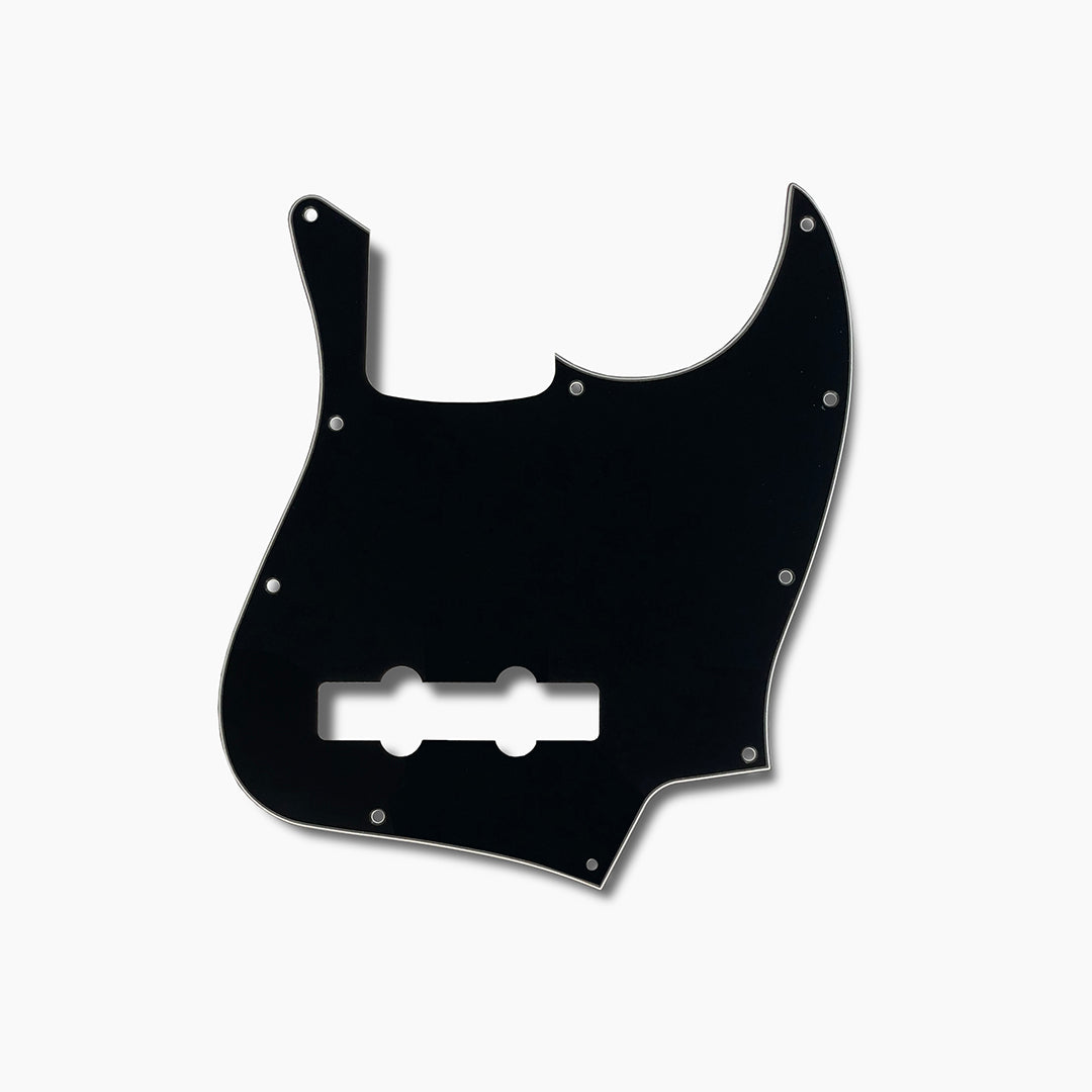 Allparts PG-0755 Pickguard for Jazz Bass® Black 3-ply (B/W/B) .090