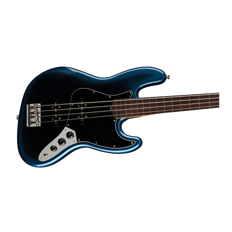 Fender American Professional II Jazz Bass Fretless (Dark Night) Electric Bass Guitar