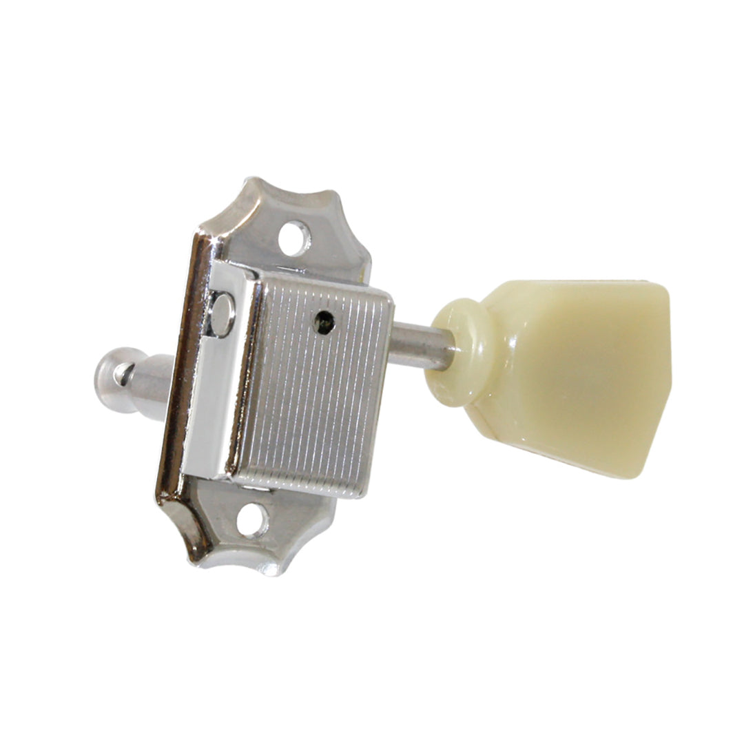 Allparts TK-0877 Economy Vintage-style 3x3 Keys with Keystone Buttons Chrome