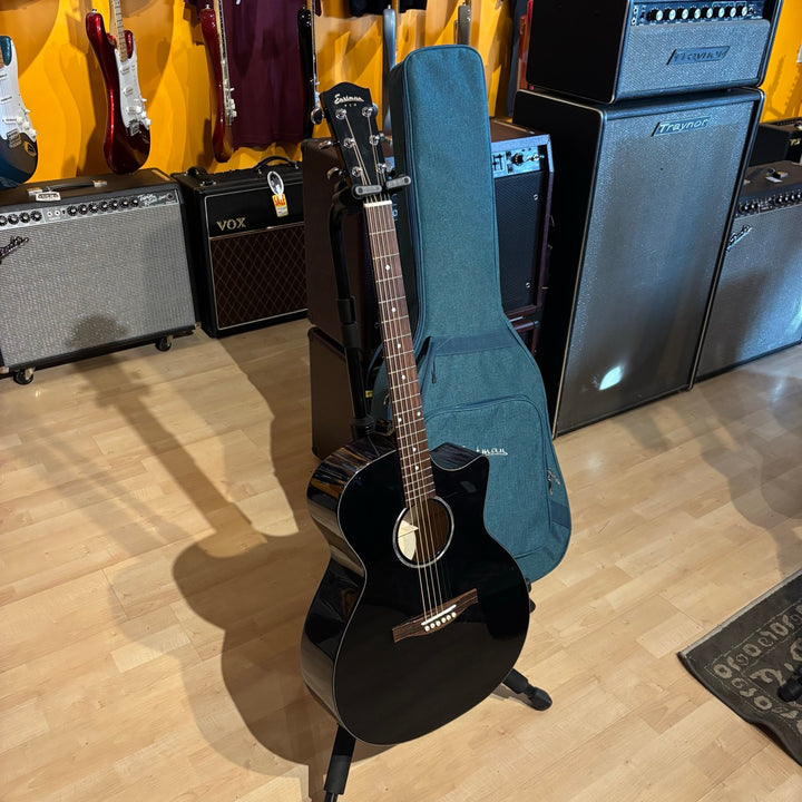 Eastman - PCH3-GACE- Grand Auditorium "Translucent Black" w/ Eastman DLX Bag(2023) - USED