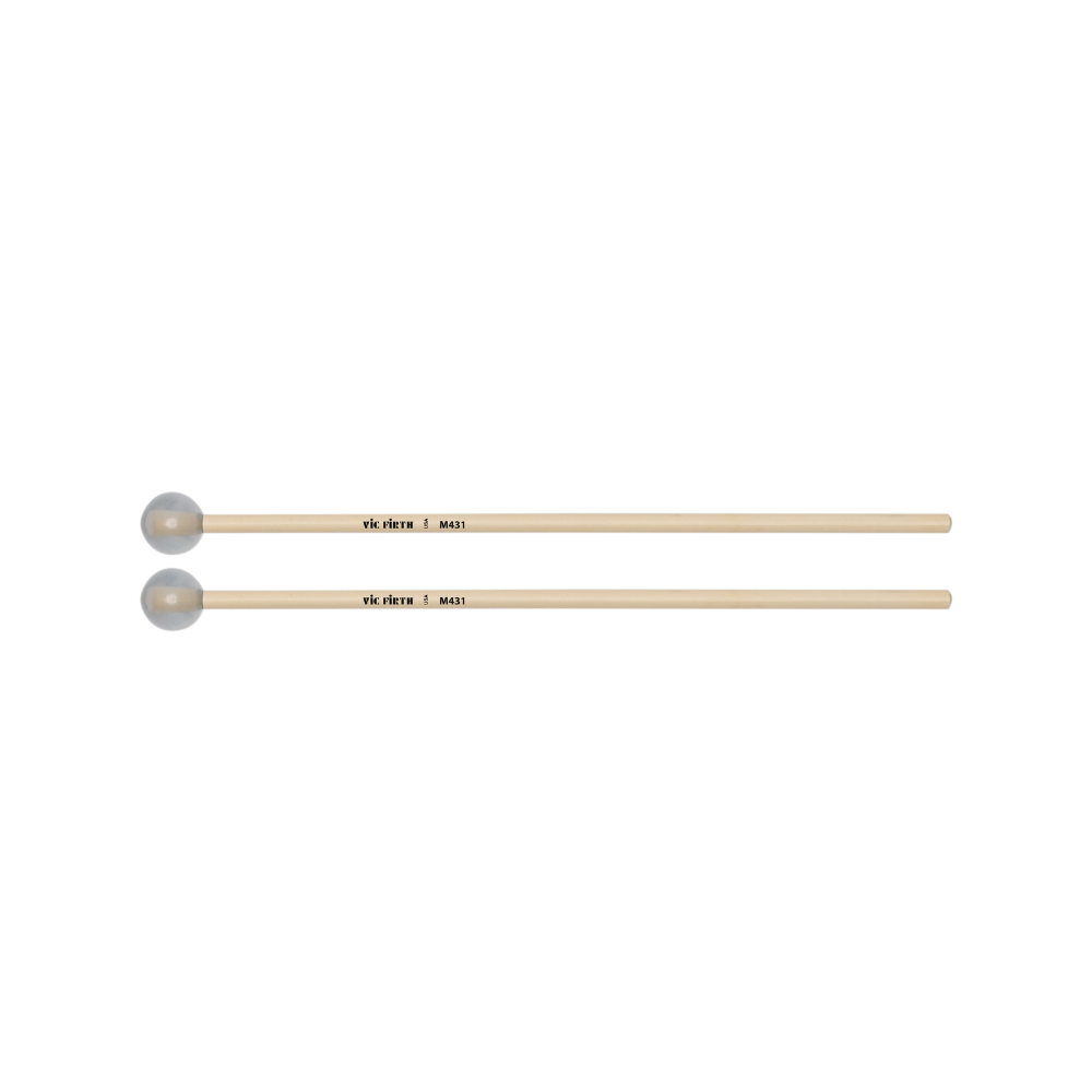 Vic Firth M431 Articulate Series Keyboard Mallet 1 1/8" Lexan, Round (Clear)