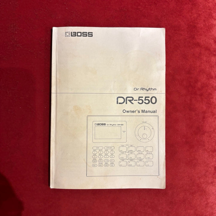 Boss - DR 550 Dr Rhythm  Drum Machine ( Late 80's Early 90's V1) w/ Original User Guide & PS  - USED
