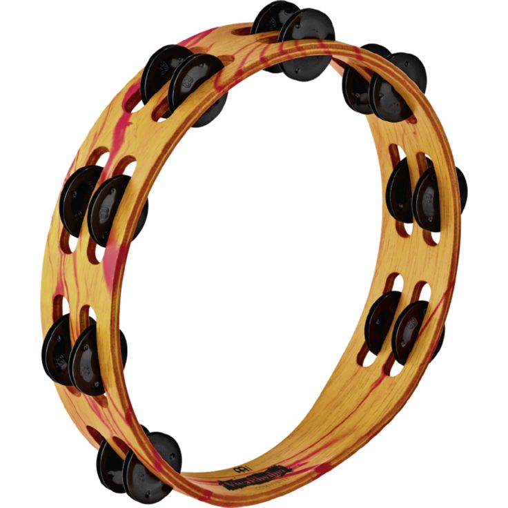 Meinl VR-TA2-ROM- Meinl VivaRhythmÂ Wood Tambourine Siam Oak