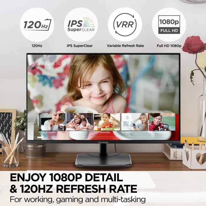 Viewsonic VA2456A-MHD 24" IPS Monitor  Full HD 1080p, Adaptive Sync, HDMI, DisplayPort, VGA