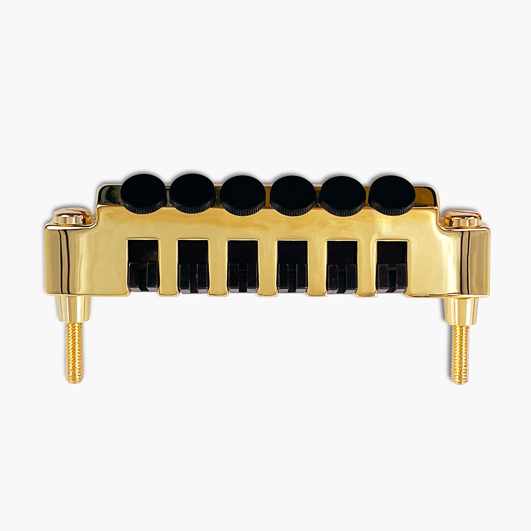Allparts TP-3348-002 Leo Quan® Badass FTT™ Fine Tuner Tailpiece, Gold