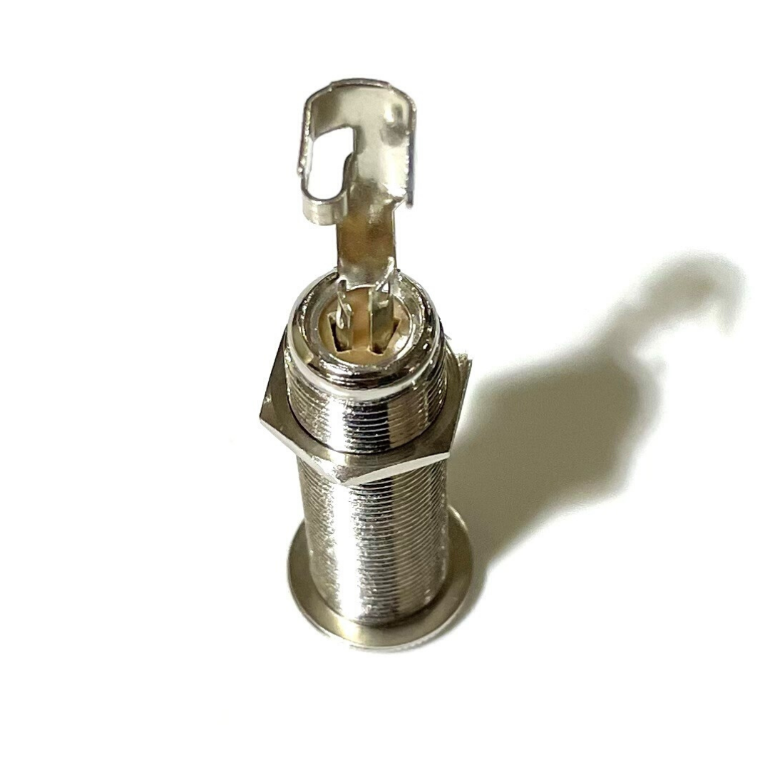 Allparts EP-0152 Switchcraft® 152B Long Threaded Jack Nickel (Each)