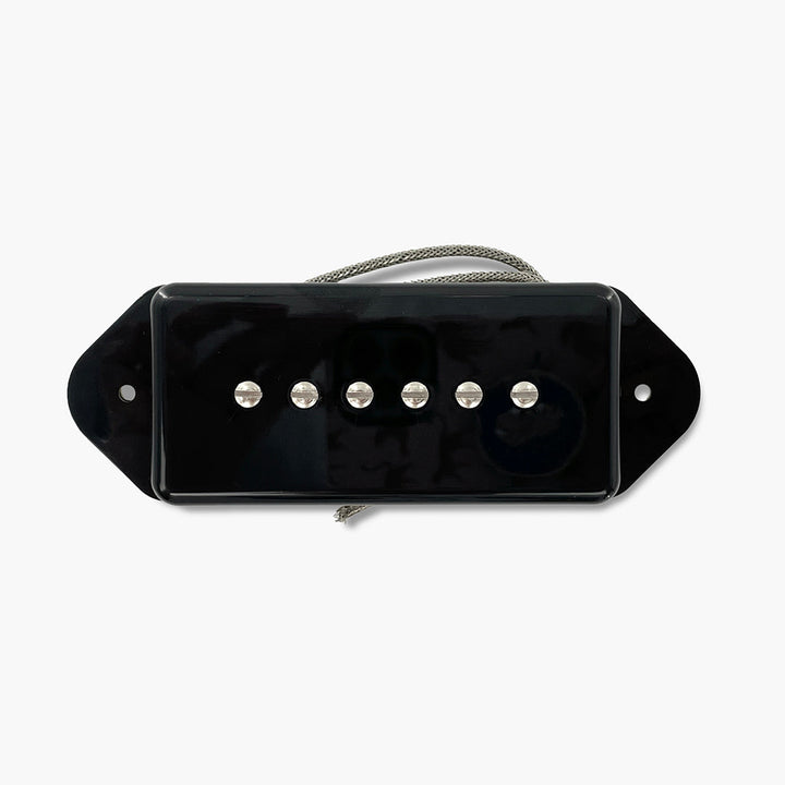 Allparts RZR-10079 Razor® Mangetsu Full Moon Pickup - Dog Ear P90 Replacement  - Black