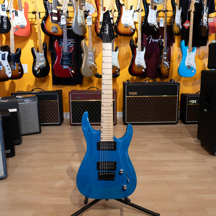 Jackson - FSR Dinky JS-227 (HH) - Bright Blue - Maple  w/Ibanez Pickup Mod - USED