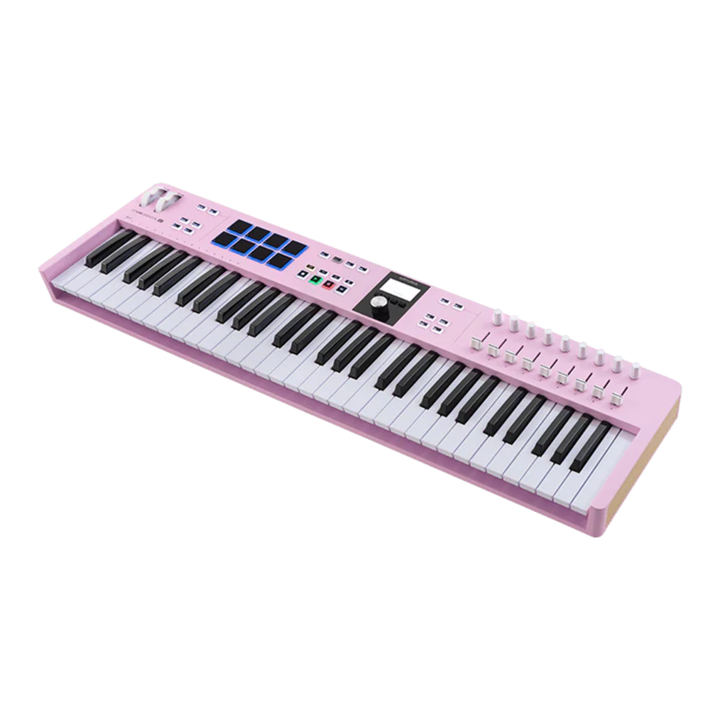 Arturia KEYLAB ESSENTIAL 61 MK3 Universal MIDI Controller 61 Keys - Rose Quartz