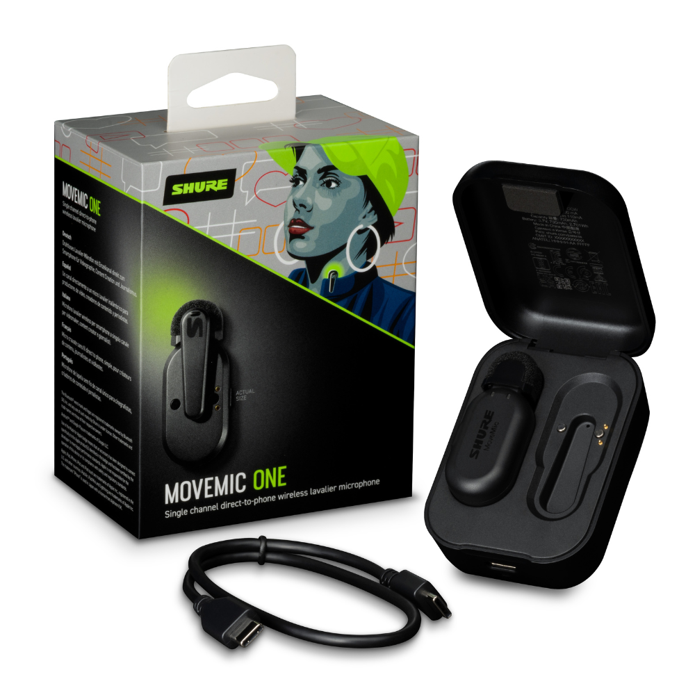 Shure MOVEMIC Single- Channel Direct to Phone Wireless Lavalier Microphone System