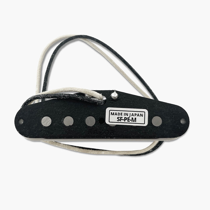 Allparts RZR-10056 Razor® Sūpāmūn  Super Moon Reverse Middle Pickup For Stratocaster® - White