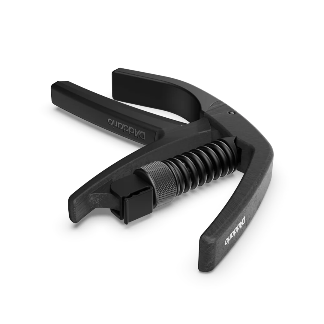 D'Addario PW-CP-22 Artist+ Carbon Capo Adjustable Tension (Black)