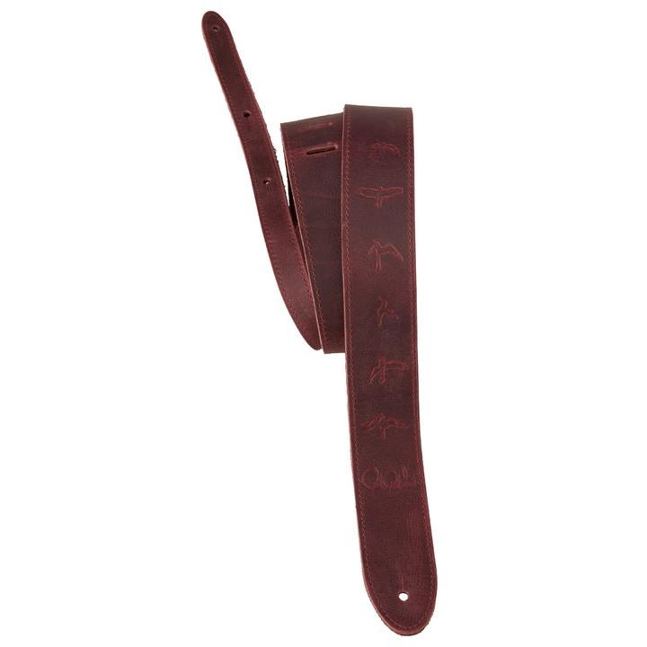 PRS 2"  Reversible Garment Leather & Suede, Birds - Oxblood