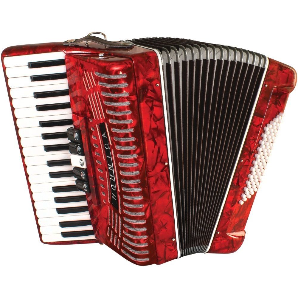 Hohner 1305-RED 72 Bass Piano Accordion