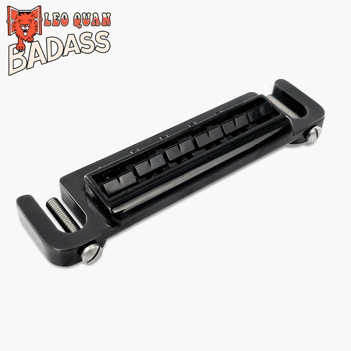 Allparts GB-3347-M03 Leo Quan® Badass Wraparound™ Guitar Bridge with Metric Locking Studs - Black