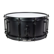 SJC Drums Alpha Steel Black Metal Snare Drum 6.5x14