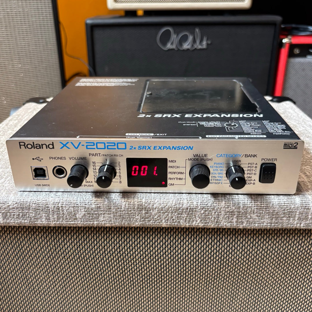 Roland - VX2020 2x SRS Expansion 64 Voice Synth Module 1/2 Rack w/ Power Supply (2002) - USED