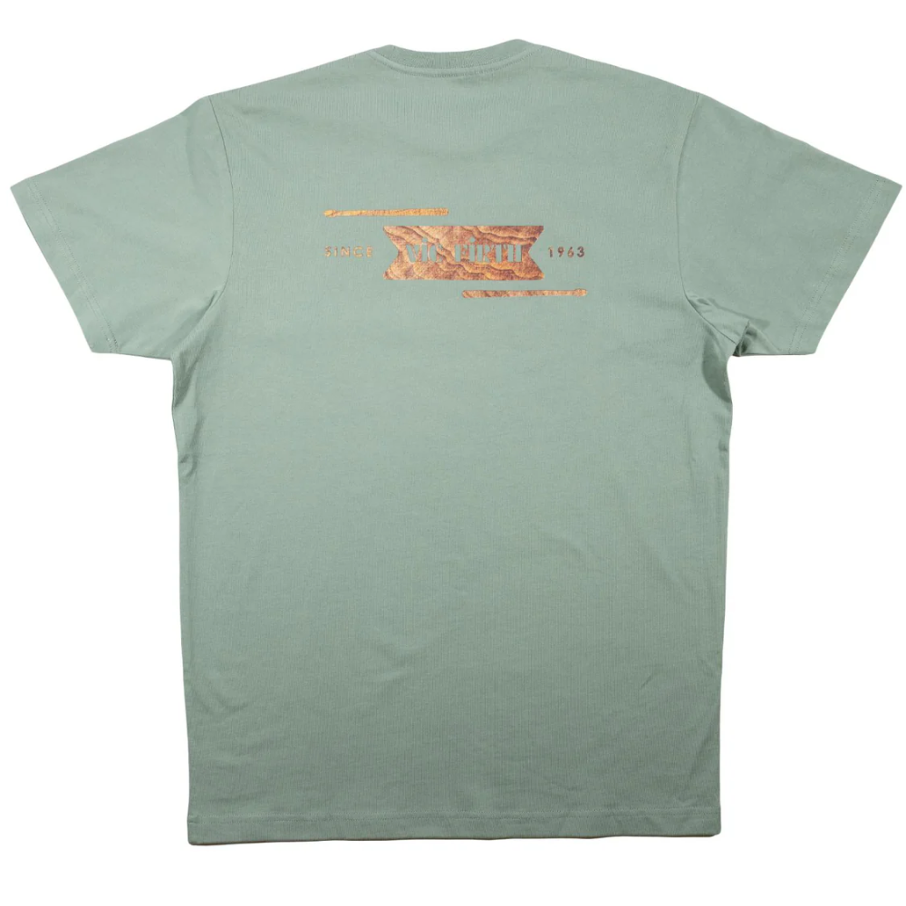 Vic Firth VATS0044- LE Limited Edition Sage Woodgrain Tee Shirt - XL