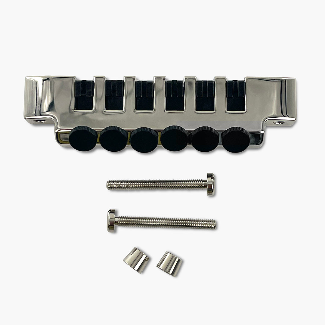 Allparts TP-3348-001 Leo Quan® Badass FTT™ Fine Tuner Tailpiece, Nickel